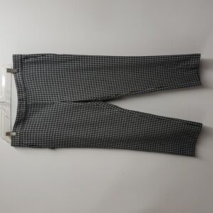 Ann Taylor Flat Front Trouser Pants Plaid Women's Size 8